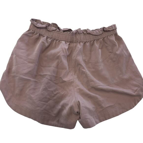 Varley Shorts Womens Medium Mauve Pink Jonas Paperbag EcoCosy Sorona Pull On - Picture 7 of 12